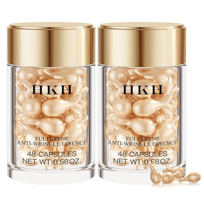Vitamin C Serum Capsules Set – 96 pcs VC for Morning - Anti-Aging & Anti-Wrinkle Skincare Face Serum - Smooth Fine Lines - Moisturize Hydrate & Firm Skin, Travel-Friendly Gifts