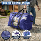 10 Pack Dark Blue XXL Moving Bags (Dark Blue / 10 Large)