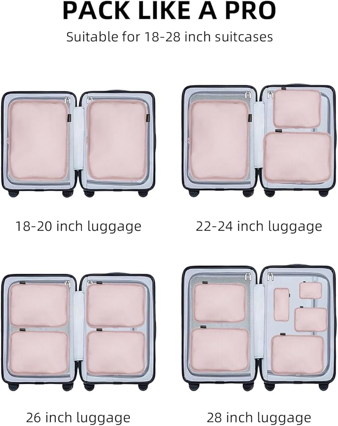 6 Set Compression Packing Cubes - Image 7