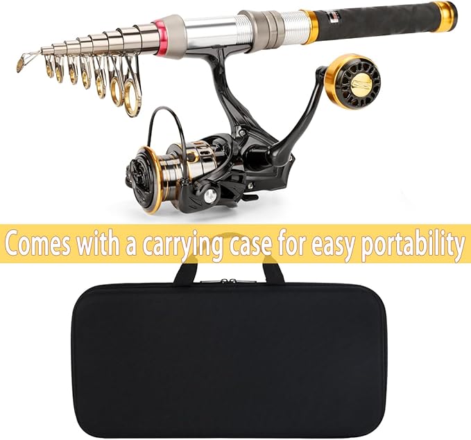 Fishing Rod Telescopic Carbon Fiber Rod Combo - Image 3