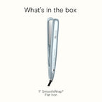 INFINITI PRO CONAIR SmoothWrap Dual Ion 1 Inch Flat Iron Hair Straightener, 1-Inch Flat Iron Produces More Volume and Less Frizz, 5 Heat Settings, For All Hair Types and Textures, Blue