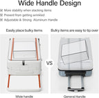 Hanke Top Opening Carry On Luggage, 20 Inch Zipperless Aluminum Frame Wide - Image 3