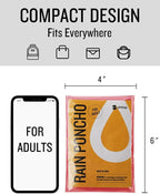 SaphiRose Disposable Rain Ponchos Emergency Clear Poncho - Image 3
