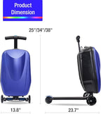 20" Scooter Suitcase for Kids, 2-in-1 Ride On Luggage - Image 8
