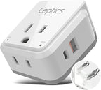 Ceptics Thailand Travel Adapter Set, PAK KIT 20W PD & QC, Type O by Ceptics