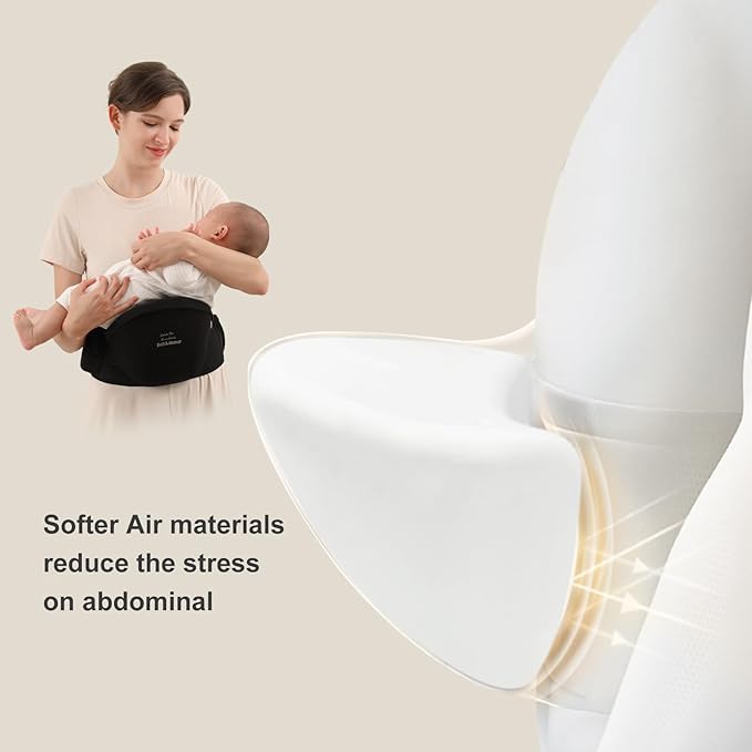 Bebamour Baby Carrier with Hip Seat, All-Position Breathable Mesh Hip Seat & - Image 8