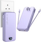 Portable Charger with Wall Plug, 20000mAh USB C Power Bank Fast Charging by Ffnpua