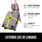 GORILLA GRIP Heavy Duty 4 Pack Adjustable Luggage Straps - Image 5