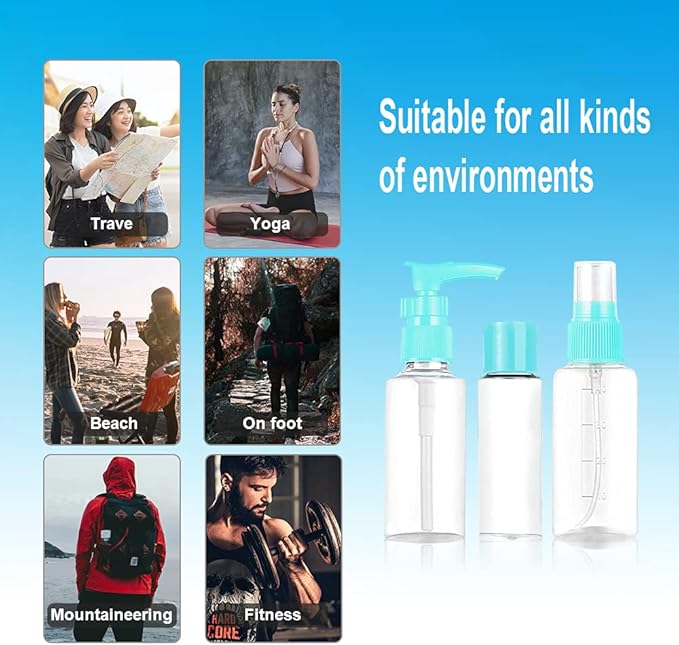 Vitog Travel Bottles Kit, TSA Approved Leak Proof Portable Toiletry Containers - Image 4