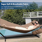 12FT 2 Person Hammock with Stand V (Brown)