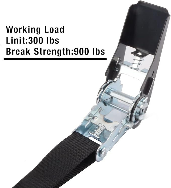 XSTRAP STANDARD Ratchet Tie Down Straps 4 Pk 10 Ft- 300 Lbs Load Cap- 900 Lbs - Image 6