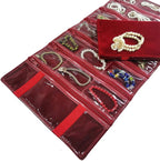 Travel Jewelry Roll Bag Portable Organizer Pouch - Image 7