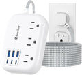 6 USB Surge Protector Power Strip- Extension Cord 10 Ft by Beeiker