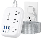 6 USB Surge Protector Power Strip- Extension Cord 10 Ft by Beeiker