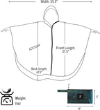SaphiRose Rain Poncho Jacket Coat Hooded - Image 7