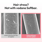 VODANA Professional Softbar Flat Iron - Ceramic Straightener with Patented Silicone Bar, Smooth & Quick Styling, Healthy Hair Solution, Dual Voltage for Worldwide Use (1 inch, Pink Vanilla)