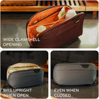 Peak Design Small Wash Pouch, Weatherproof Travel Toiletry Bag, Upright or - Image 2