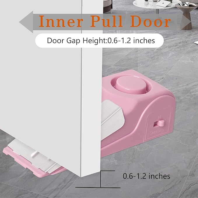 2 Pack Portable Door Stop Alarm, Door Stopper - Image 5