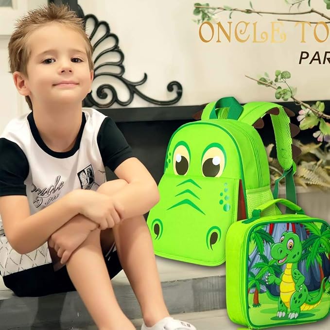 CCJPX Toddler Backpack for Boys Girls, Dinosaur Unicorn Cat Preschool Bookbag - Image 2
