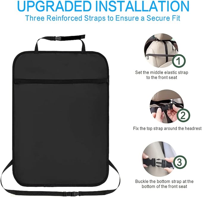 Premium Backseat Organizer for Kids 2 Pack, Heavy Duty Waterproof and Stain - Image 5
