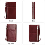 Top Grain Leather Travel Passport Wallet Holder - Image 7
