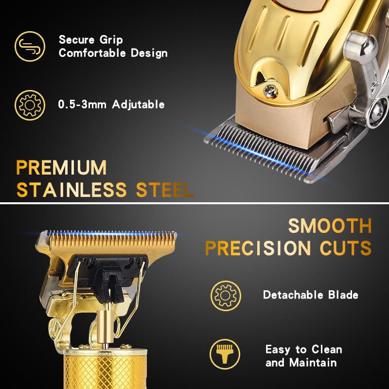 Professional Hair Clipper Set (Gold)