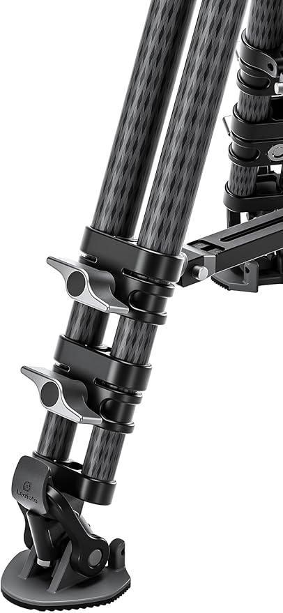 Leofoto LVC-253C+BV-20 Video Tripod, Twin Leg, Integrated Bowl, Leveling Base - Image 8