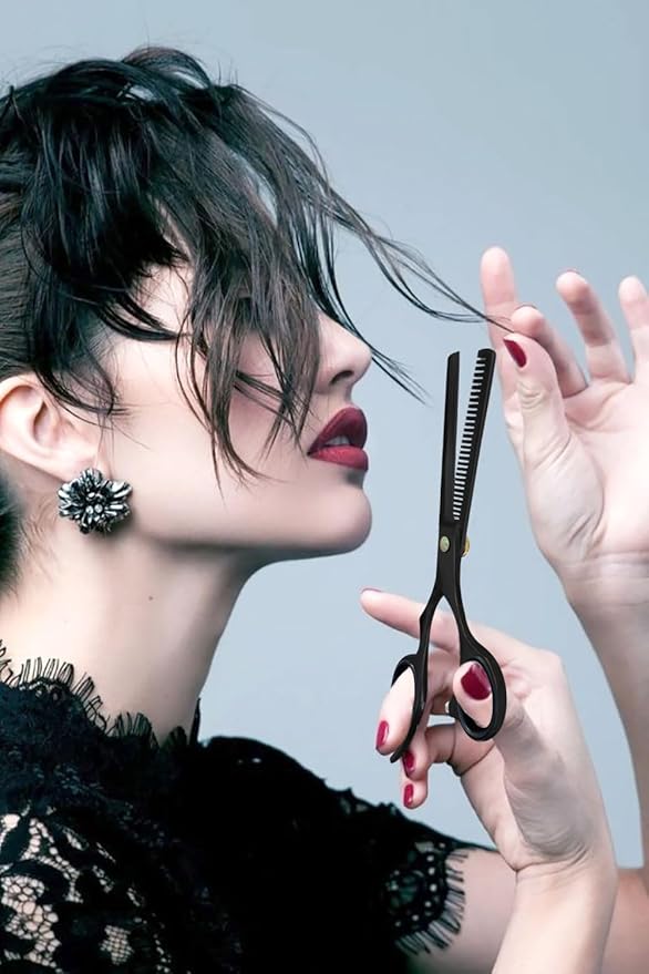 BEAUTICONE Thinning Shears for Hair Cutting, Professional Barber Hair Scissors, texturizing shears for Women/Men Trimming, Salon, Hair Layering scissor, Stainless Steel