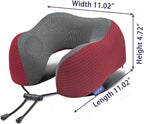 napfun Neck Pillow for Traveling, Upgraded Travel Neck Pillow for Airplane 100% - Image 5