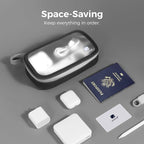 pack all Clear Electronic Organizer, TPU Cable Organizer Bag, Compact Cord - Image 2