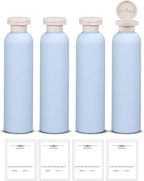 ASEVAT 8.8oz 4pack Refillable Travel Shampoo and Conditioner Bottles, Travel by ASEVAT