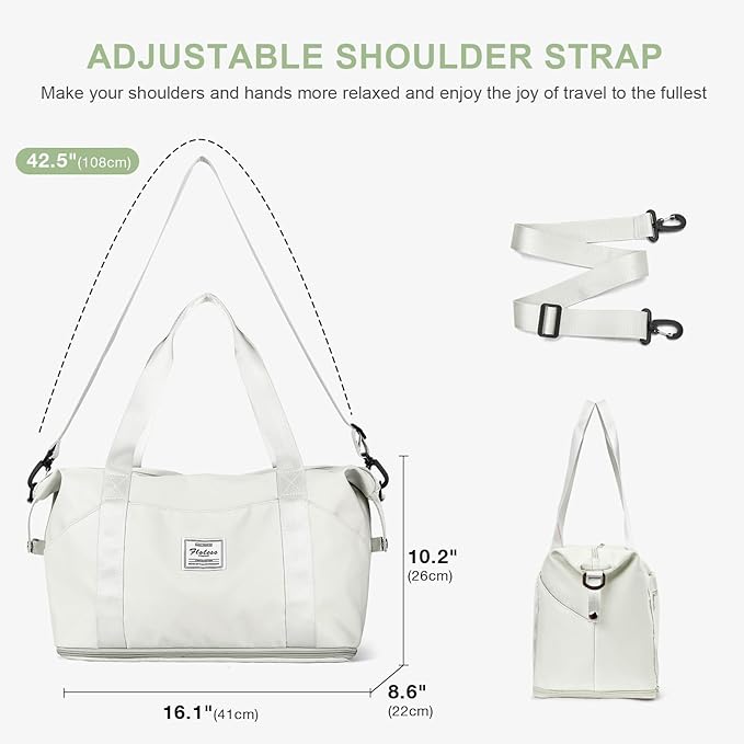 Travel Duffel Bag, Sports Tote Gym Bag, Shoulder Weekender Overnight Bag - Image 3