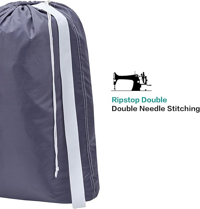 HOMEST 2 Pack XL Nylon Laundry Bag - Image 4
