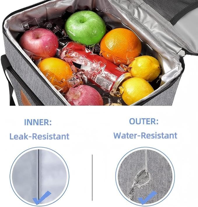 Insulated Lunch Bag (Grey / Large)