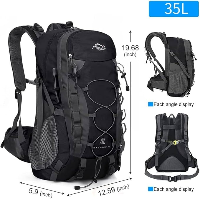 INOXTO lightweight Hiking Backpack 35L/40L Hiking Daypack - Image 4