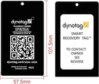 Dynotag® Web Enabled Smart Aluminum Convertible Luggage ID Tag + Braided Steel - Image 4