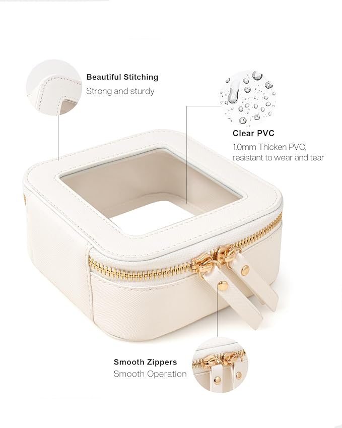 Travel Clear Makeup Bag Set, TSA Approved Cosmetic Bag Case - Image 4