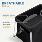 HARPPA Travel Crib with Comfy Mattress, Lightweight Portable Crib Requires No - Image 8