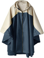 SaphiRose Unisex Rain Poncho Hooded Waterproof Raincoat by SaphiRose