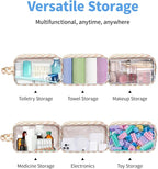 Narwey Clear Toiletry Bags for Traveling Women Men, Make Up Organizer, Skincare - Image 6