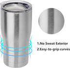 DOMICARE 20oz Tumbler with Lid Stainless Steel Tumblers Bulk, Double Wall - Image 2
