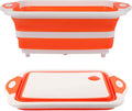 Collapsible BBQ Prep Tub/Cutting Board 10L, Foldable Dish Tub by Unknown
