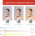 Makeup Bag with Led Mirror, Travel Makeup Organizer with 3 Color Setting & 10X - Image 5