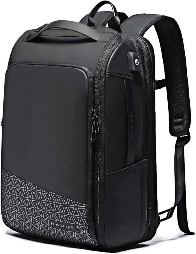 BANGE 45L Expandable Travel Backpacks, Weekender Carry On Backpack, Flight by BANGE