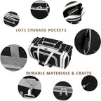 Travel Duffle Bags for Men 26" Black Weekender Over Night Carry On Bag - Image 2