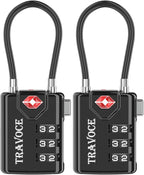 TSA Approved Luggage Locks, Travel Locks Which Also Work Great as Gym Locks by TRAVOCE