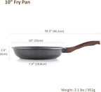 SENSARTE Nonstick Frying Pan Skillet, Swiss Granite Coating Omelette Pan - Image 6