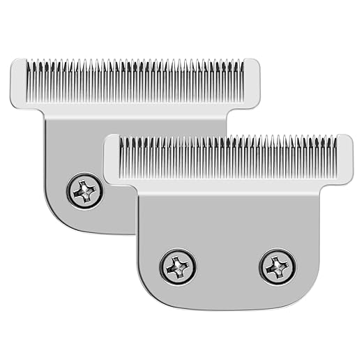 2 Pack 02144 Replacement Detachable T Blade Compatible with Wahl Trimmers 9864/9864SS/9686/9818A/9854L/9876L/9854 /WSS3L/SS2L etc - Japanese Stainless Steel 40mm Replacement Trimmer Blade #02144