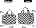 Narwey Travel Toiletry Bag for Women Large Hanging Makeup Bag Organizer - Image 2