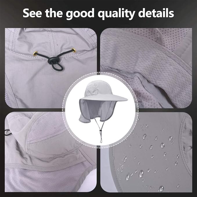 Unisex Outdoor Activities UV Protecting Sun Hats - Image 6